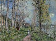 Alfred Sisley Banks of the Seine at By oil